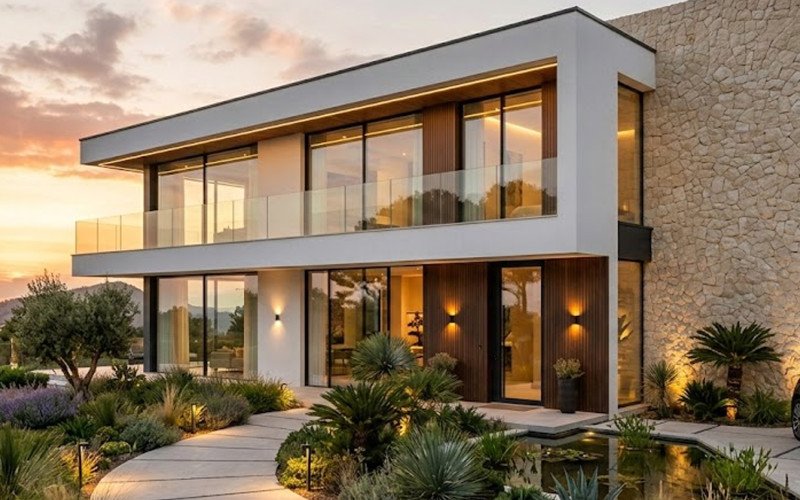 Contemporary Villa Exterior with Premium Finishes